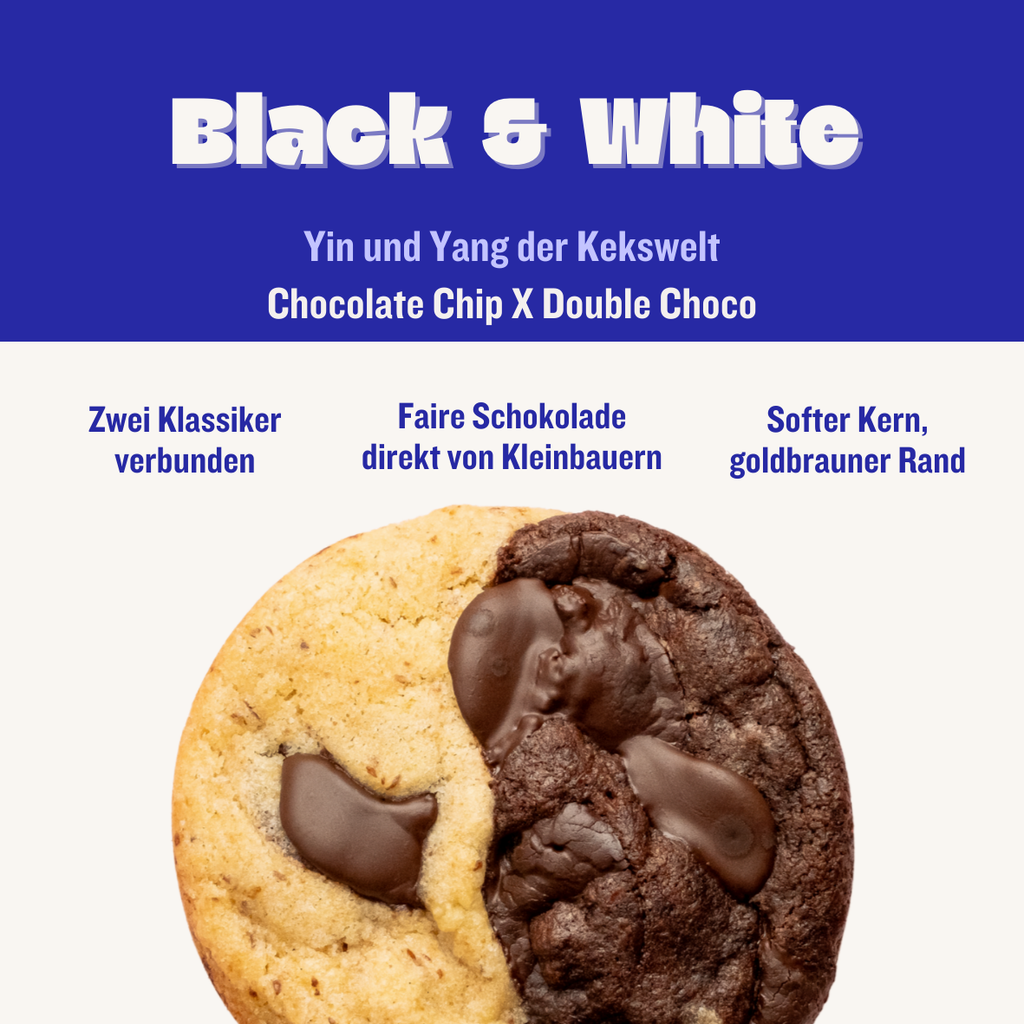 Black & White Schokolade Cookie von Deichkeks