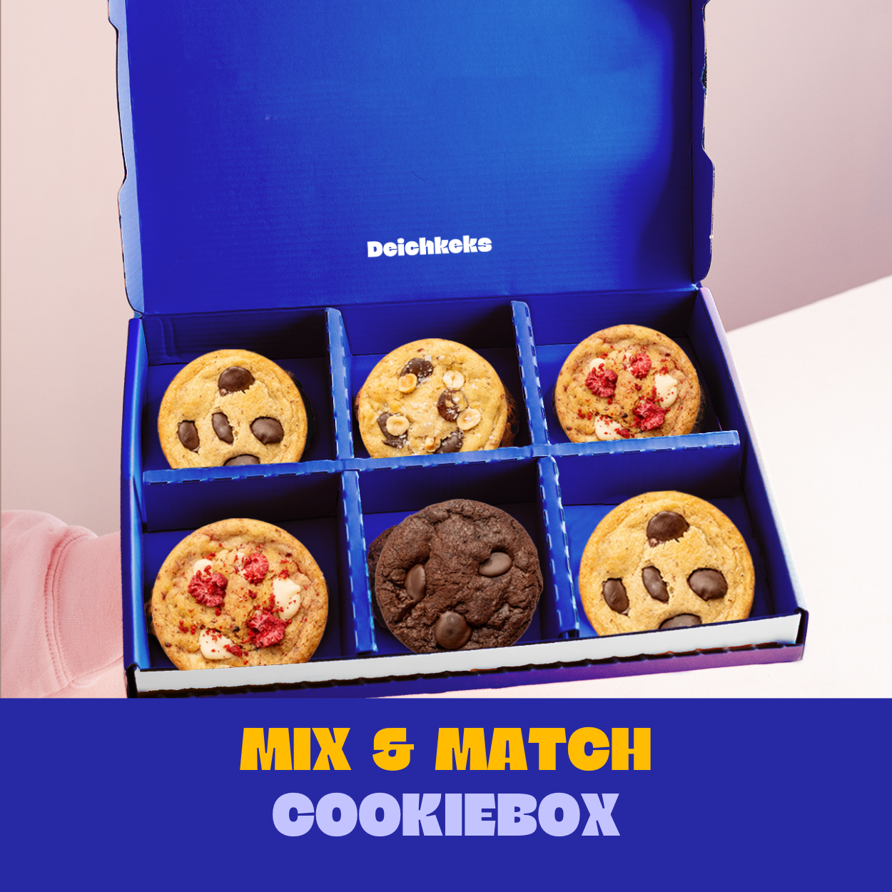 6er Big Cookie Box - Mix dir deine Keksbox