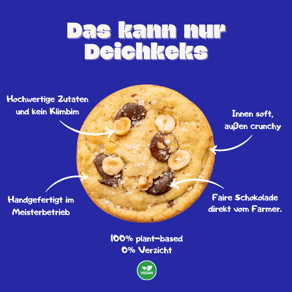 Vorteile unserer handgemachten Cookies mit fairen Zutaten
