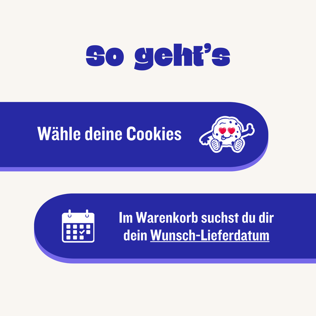 6er Big Cookie Box - Mix dir deine Box