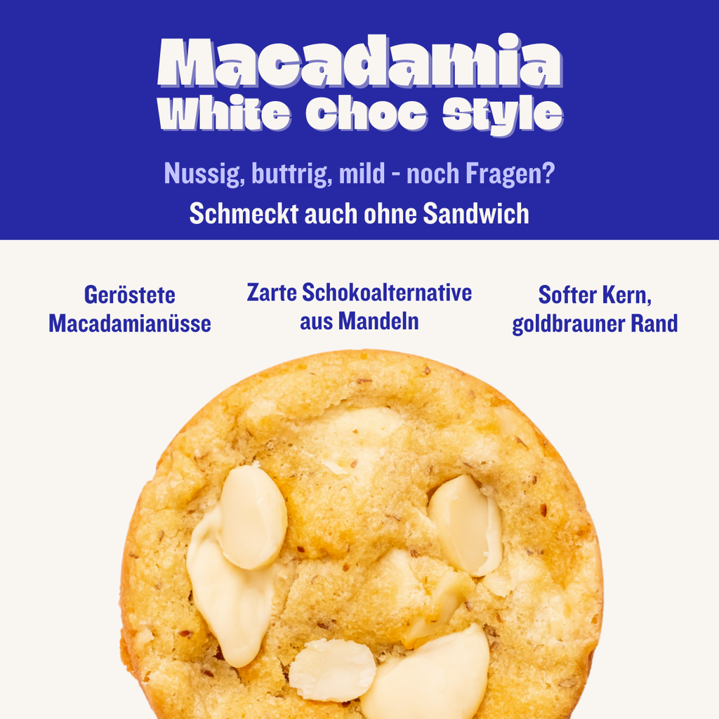 Macadamia White Choc Style Cookie von Deichkeks