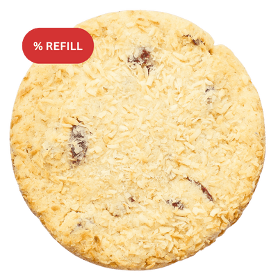 Cranberry Kokos Cookie von Deichkeks – veganer Cookie mit Cranberries und Kokosraspeln, erhältlich im Refill